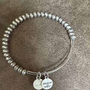 Alex and Ani Silver Beaded Bracelet